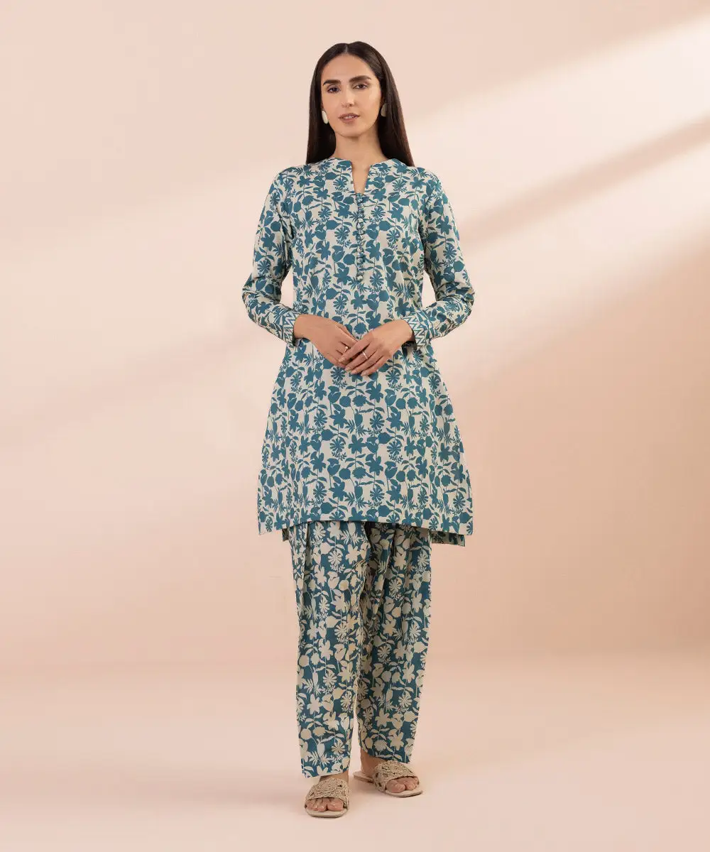 2 Piece - Printed Lawn Suit