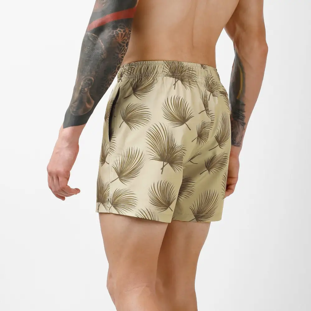 Polyester Stretch Swim-Cracker Khaki