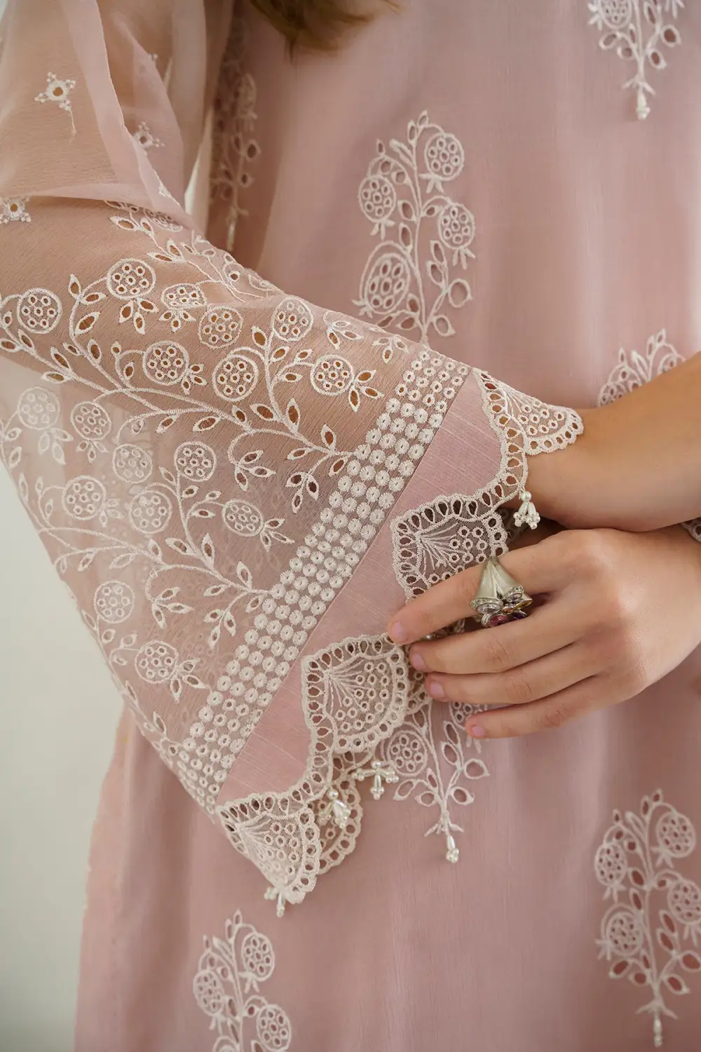 EMBROIDERED CHIFFON