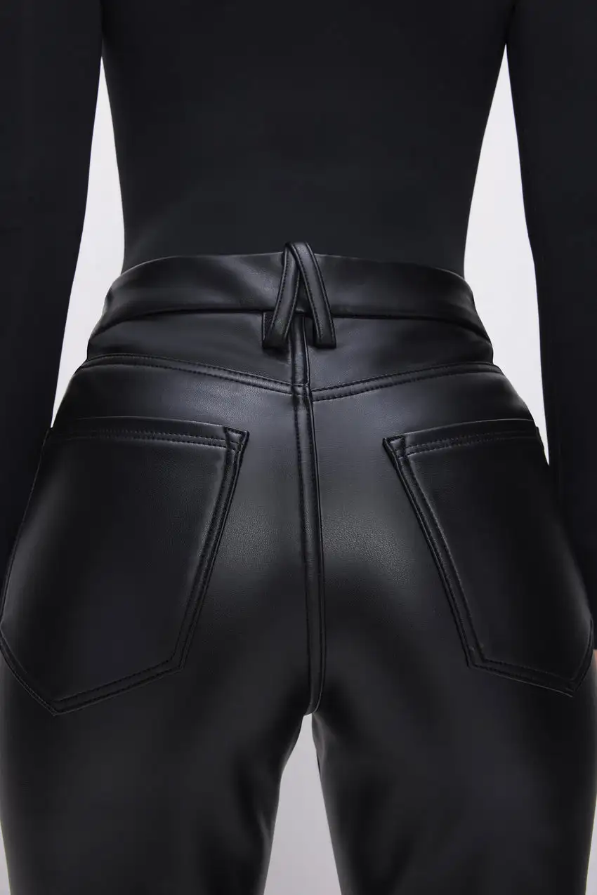 GOOD ICON FAUX LEATHER PANTS