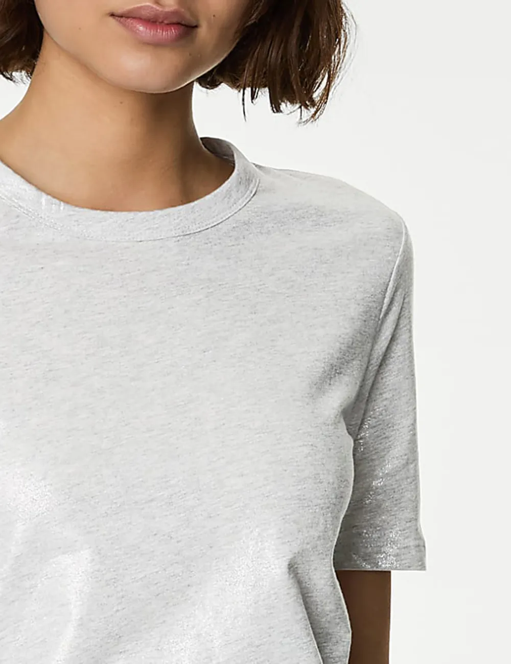 Pure Cotton Metallic T-Shirt