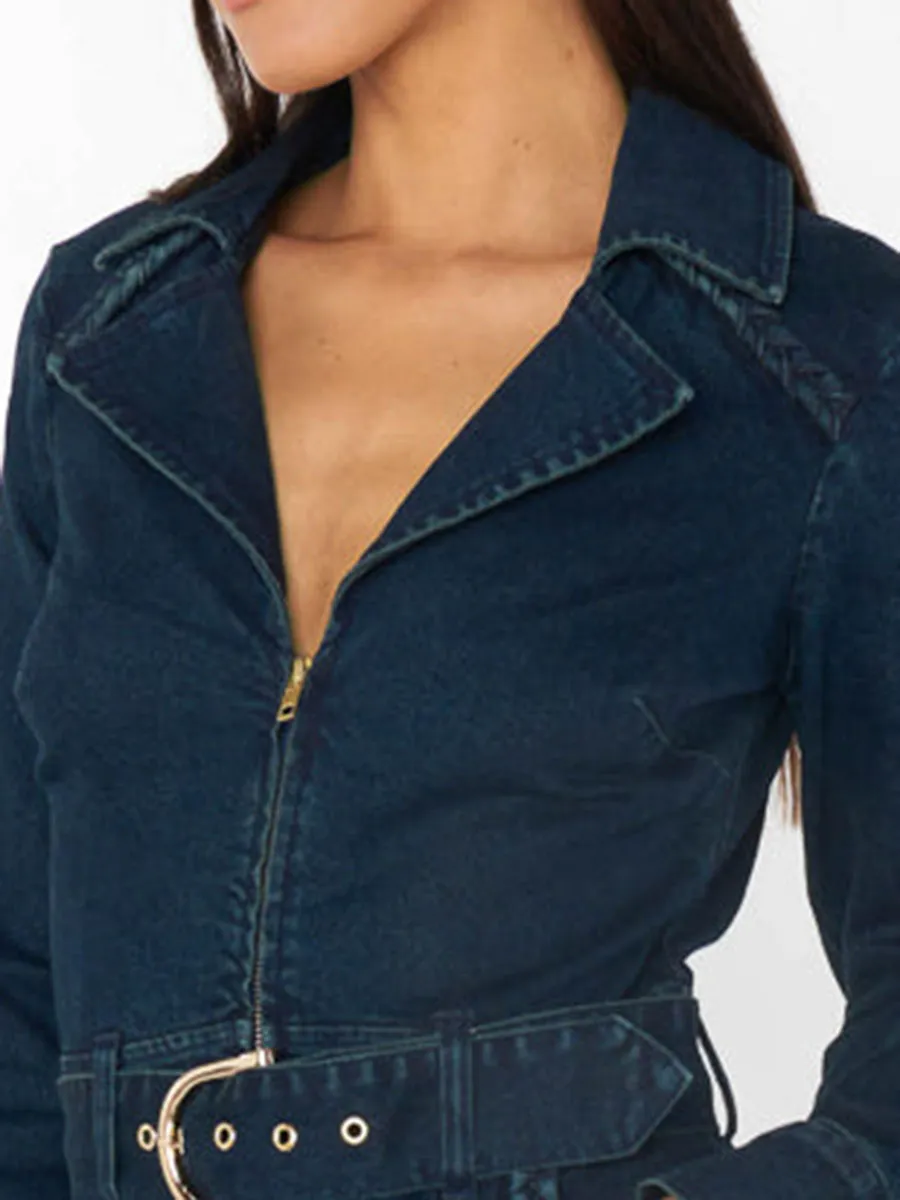 Outlaw Long Sleeve Denim Dress