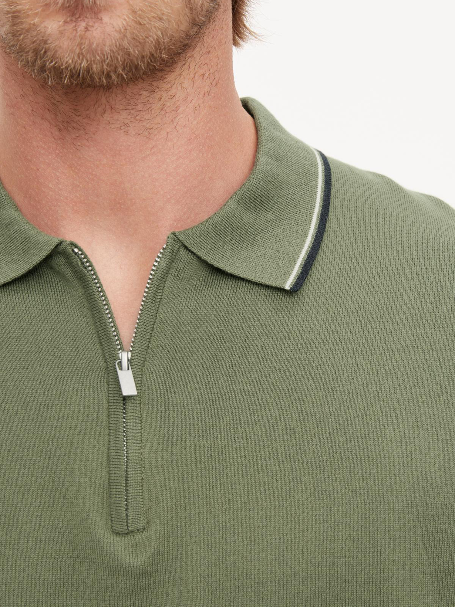 Colorblock Lapel Neck Polo Shirt