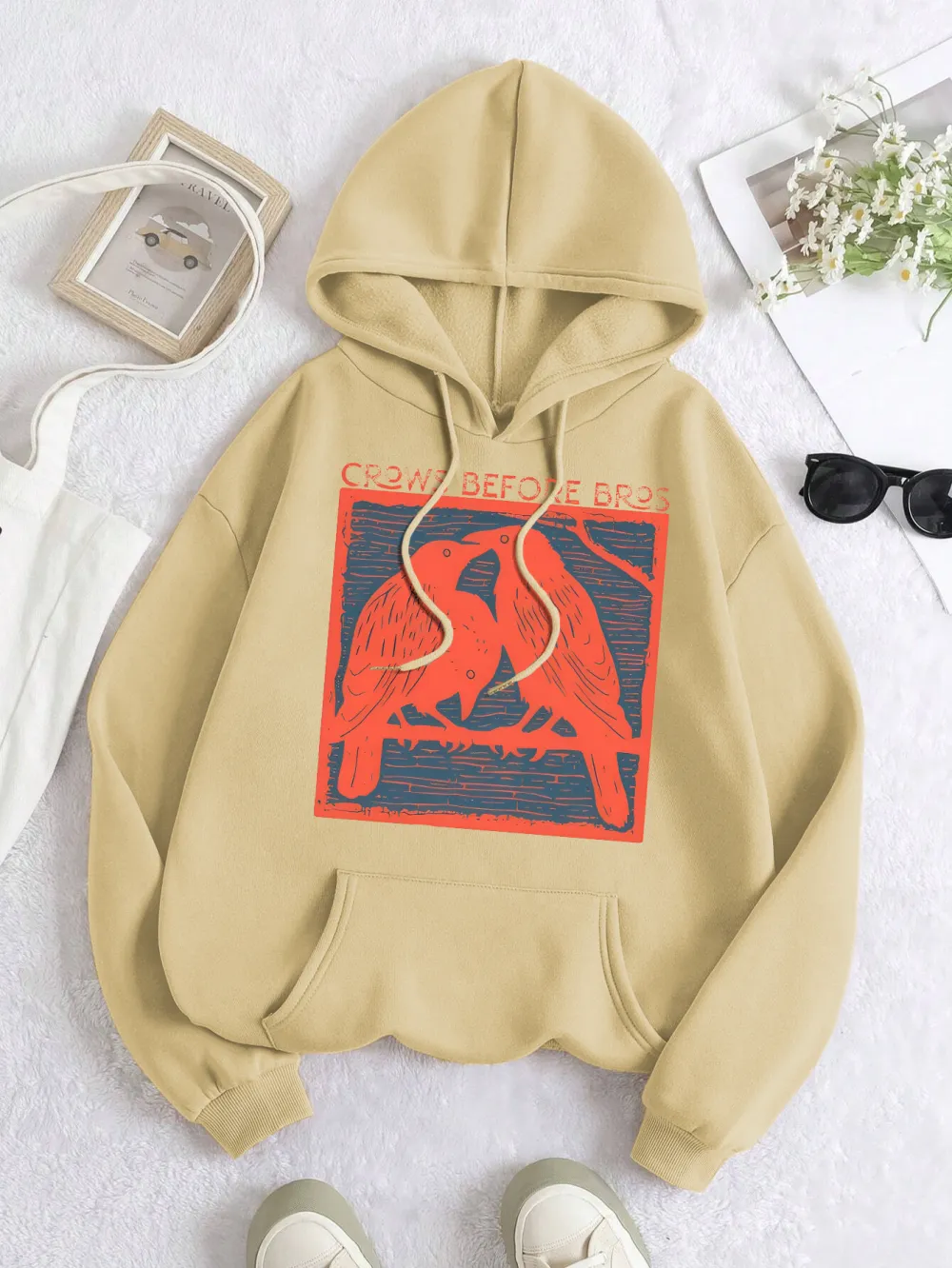 CROWS BEFORE BROS women's fashion hoodie