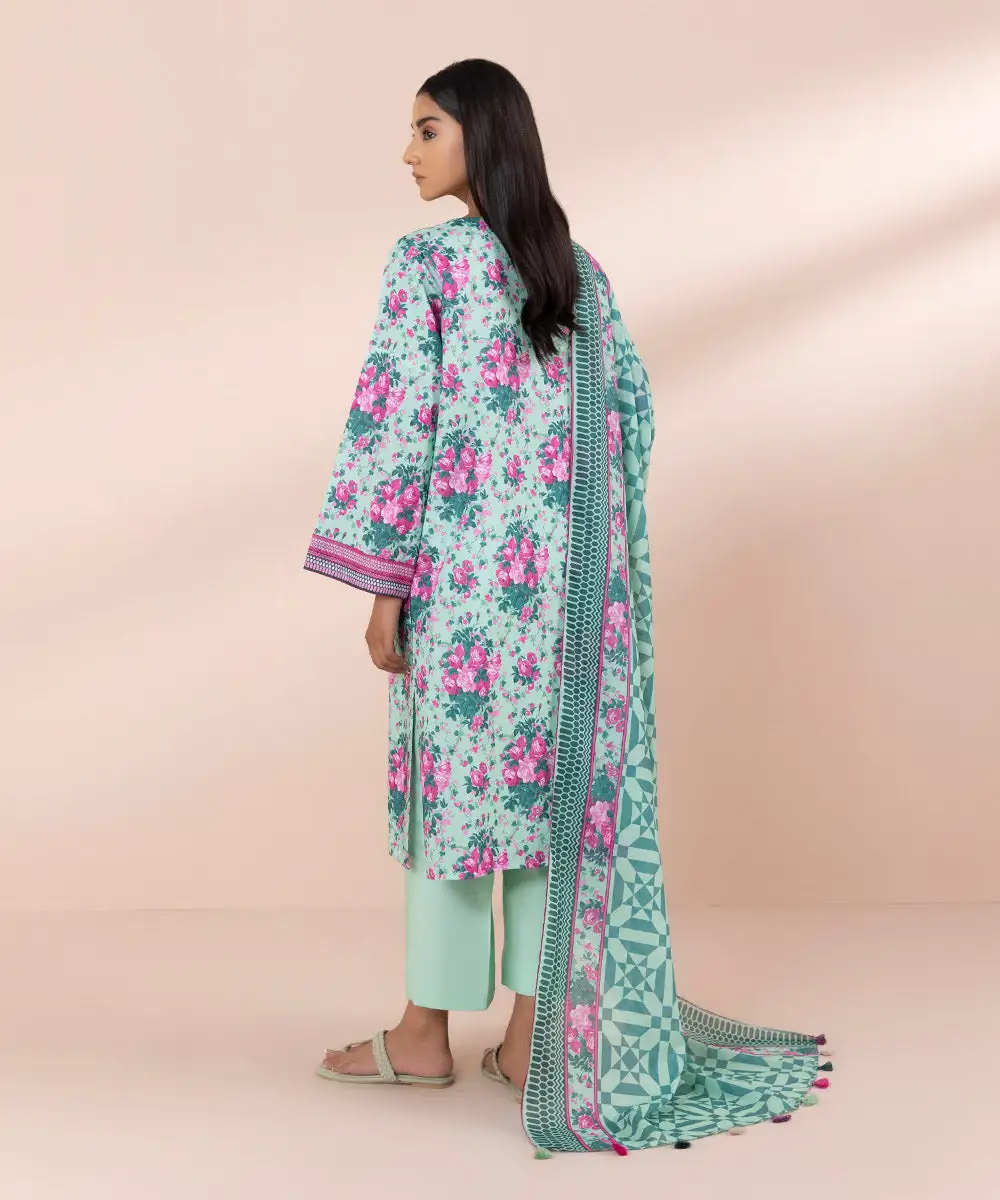 3 Piece - Printed Lawn Suit