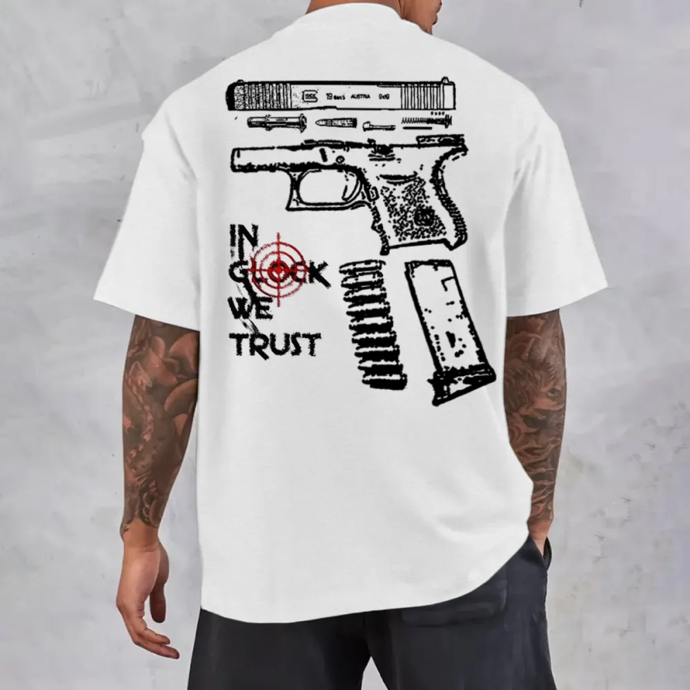 In Glock We Trust Men T-shirt,Short Sleeve,T-shirt Size S-4XL