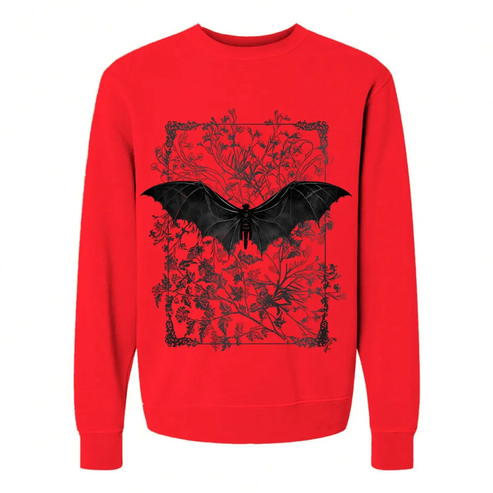 BAT DESIGNED PATTERN PRINTED SWEATSHIRT 02