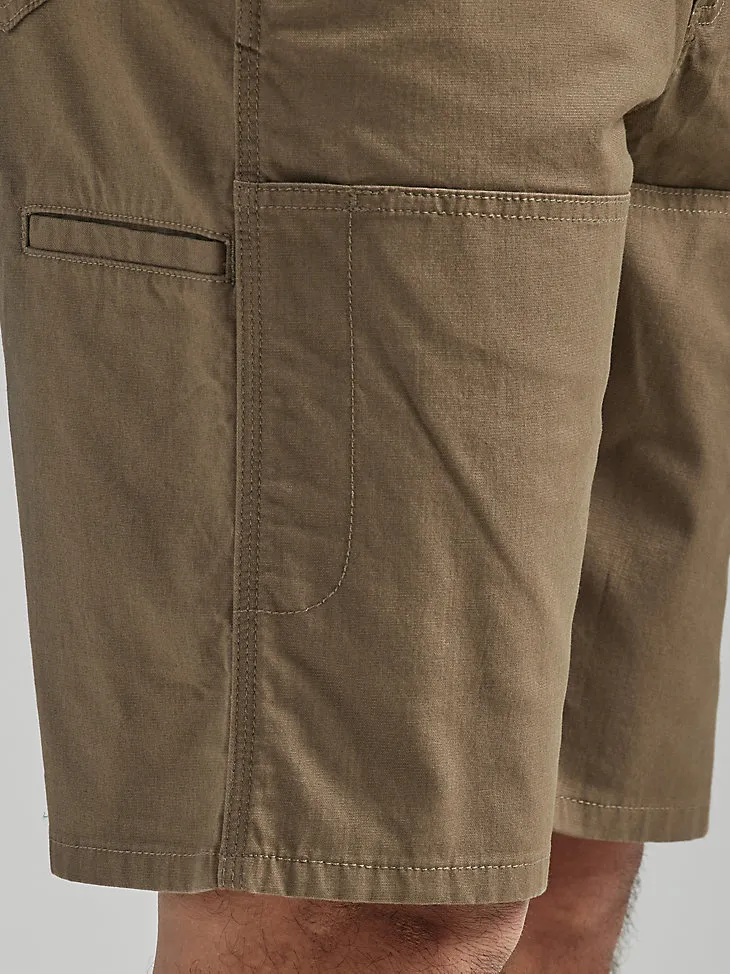 WRANGLER® RIGGS WORKWEAR® UTILITY RELAXED SHORT IN GREY PINSTRIPE