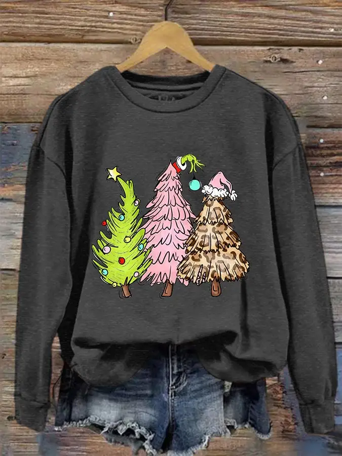 Women's Christmas Tree Casual Sweatshirt