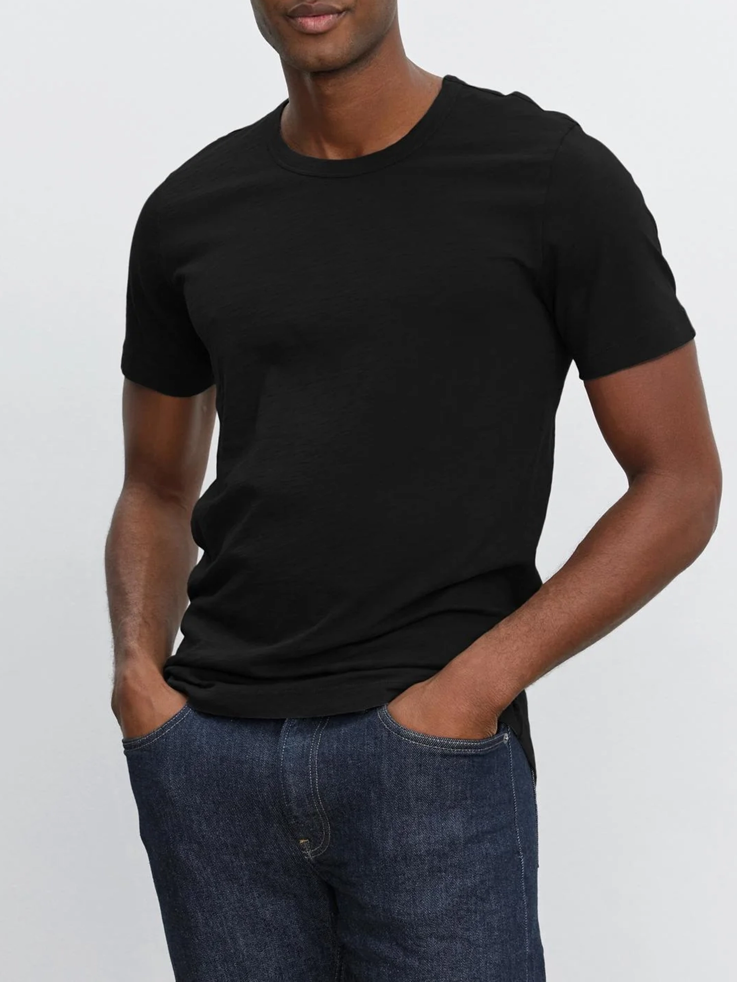 Round Neck Short Sleeve Cotton T-Shirt