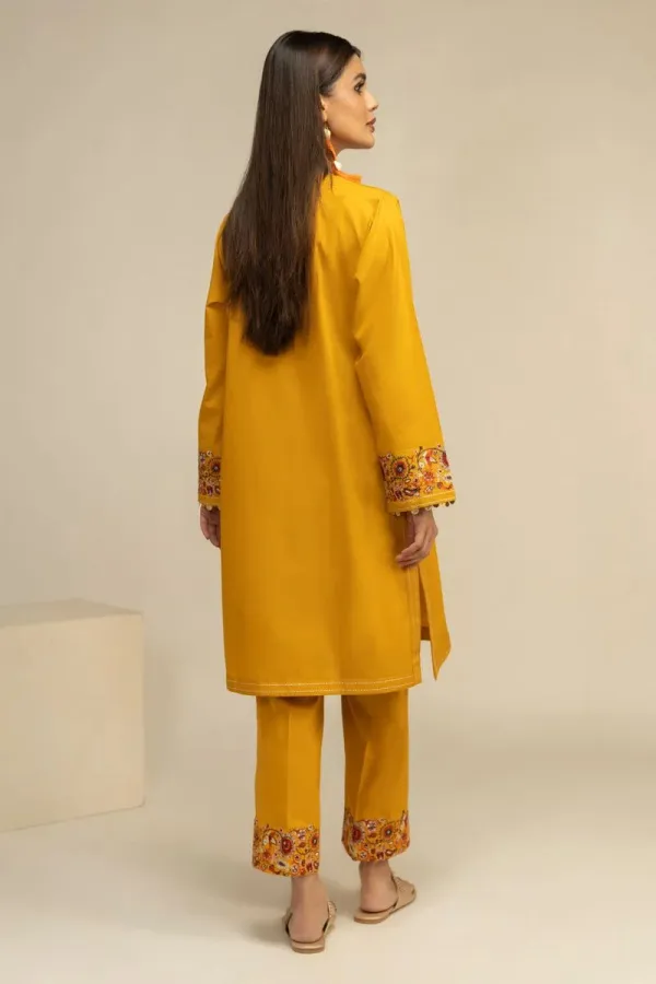 2 Piece | Kurta & Pants | Color Yellow