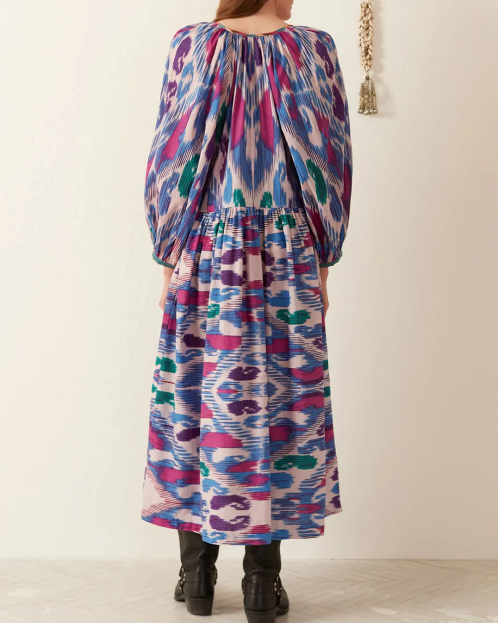 eleste Oasis Ikat Dress