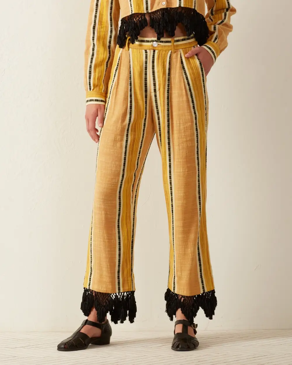 Colette Sun Stripe Fringe Pant