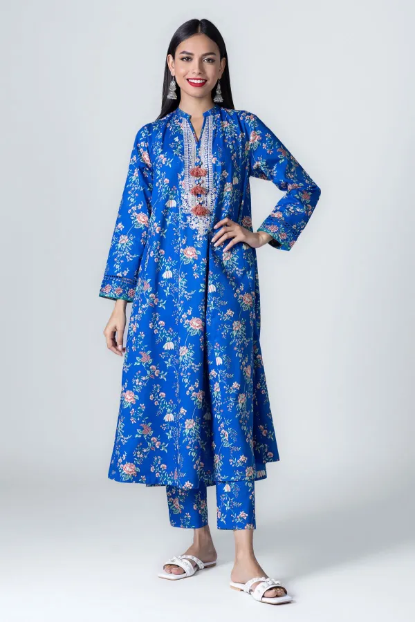 2 Piece | Kurta & Pants | Color dark blue