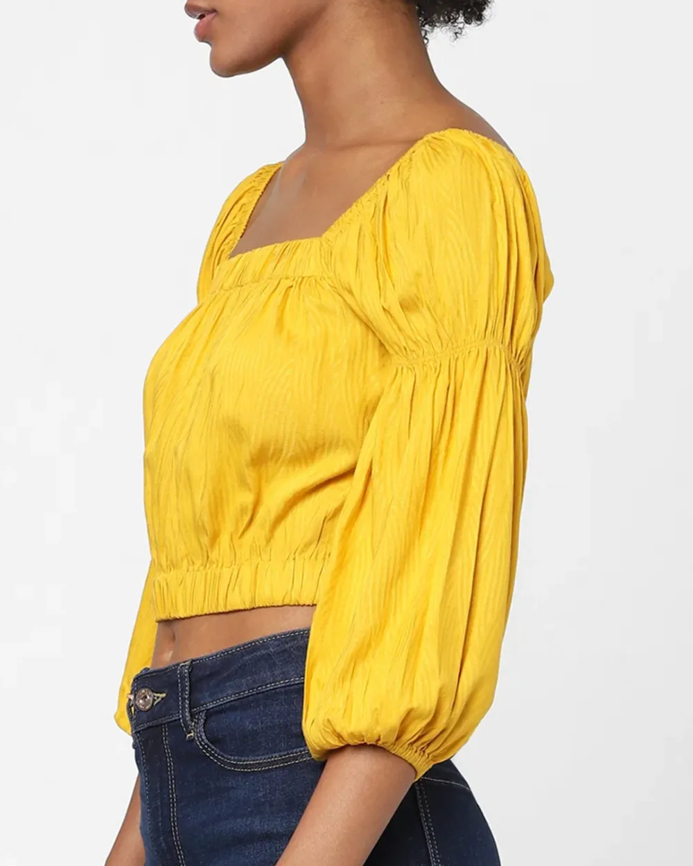 Yellow Crop Top