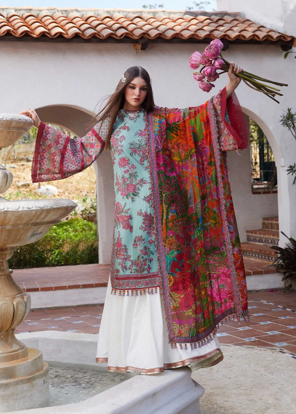 FLORET Embroidered Lawn