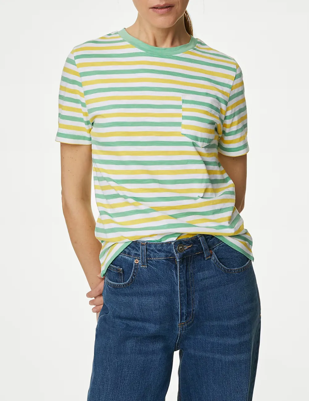 Pure Cotton Striped T-Shirt