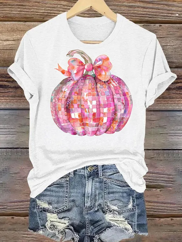 Fun Cartoon with Pumpkin Tee