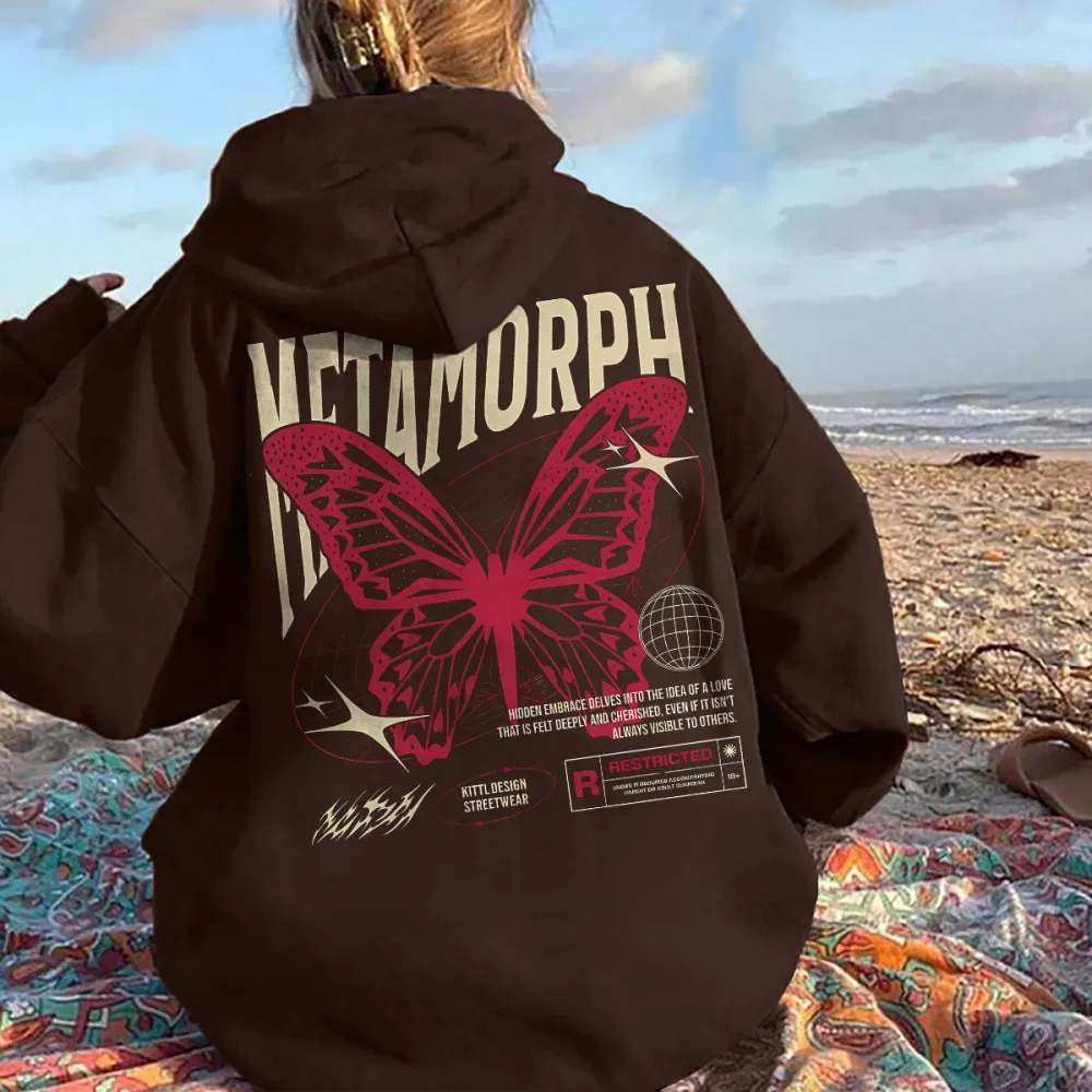 metamorph Butterfly women's fashion hoodie