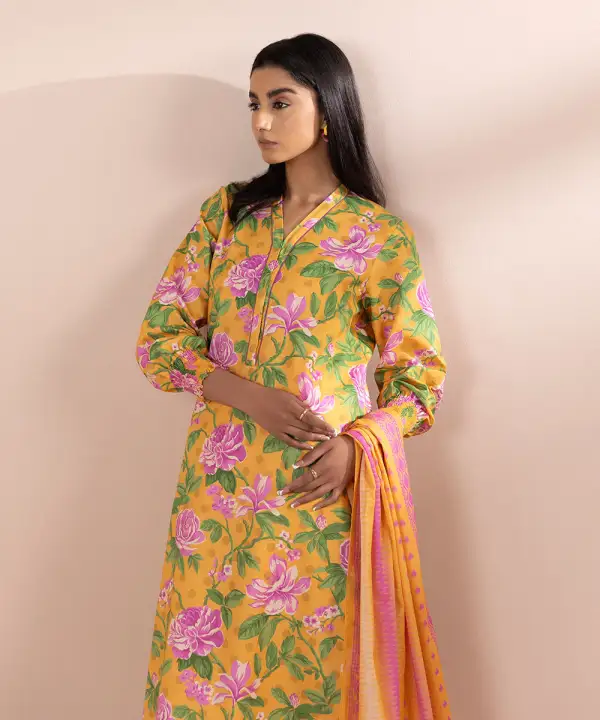 3 Piece - Printed Lawn Suit