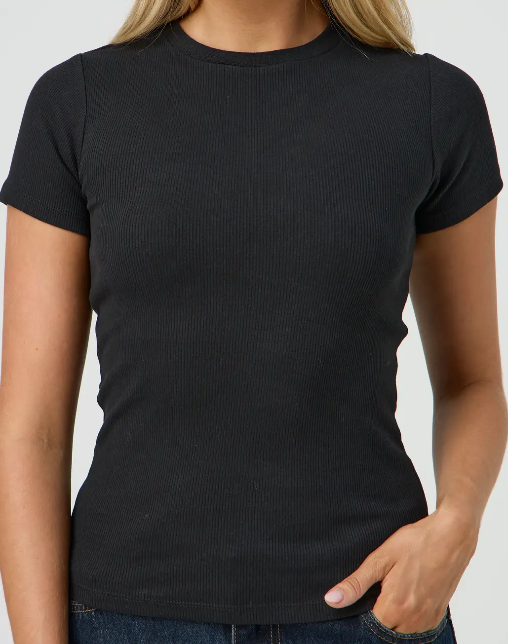 Ribbed Longline Tee