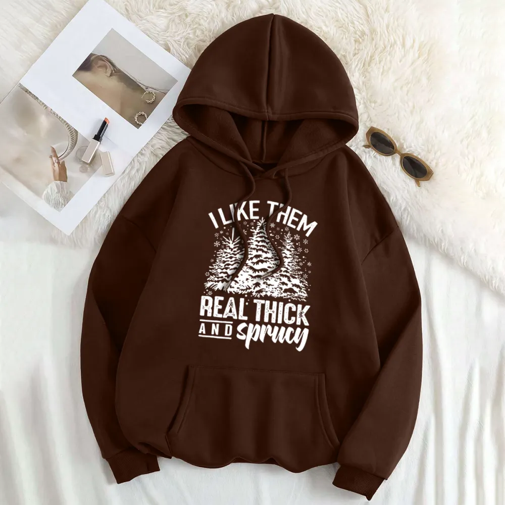 ilike them real thick Women's hoodie