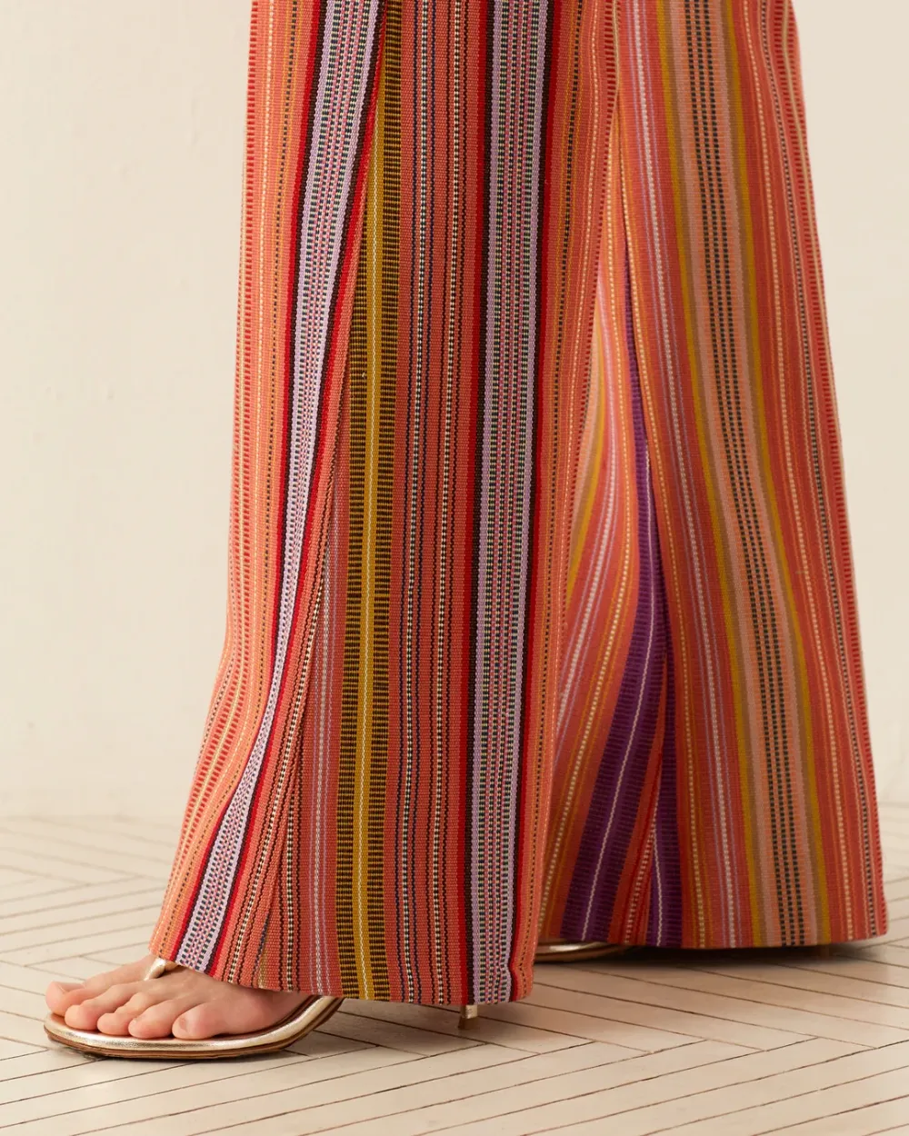 Charlie Melon Stripe Ikat Pant