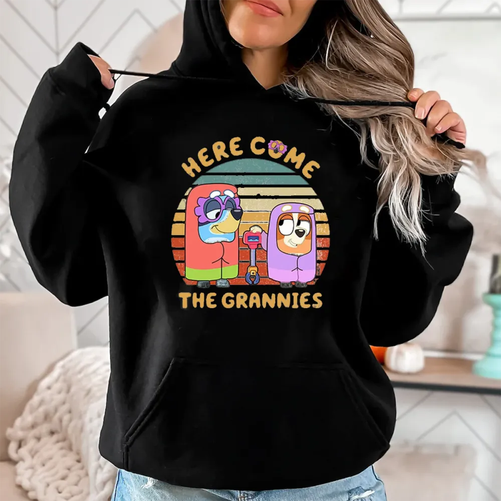 Bluey Here Come the Grannies Hoodie