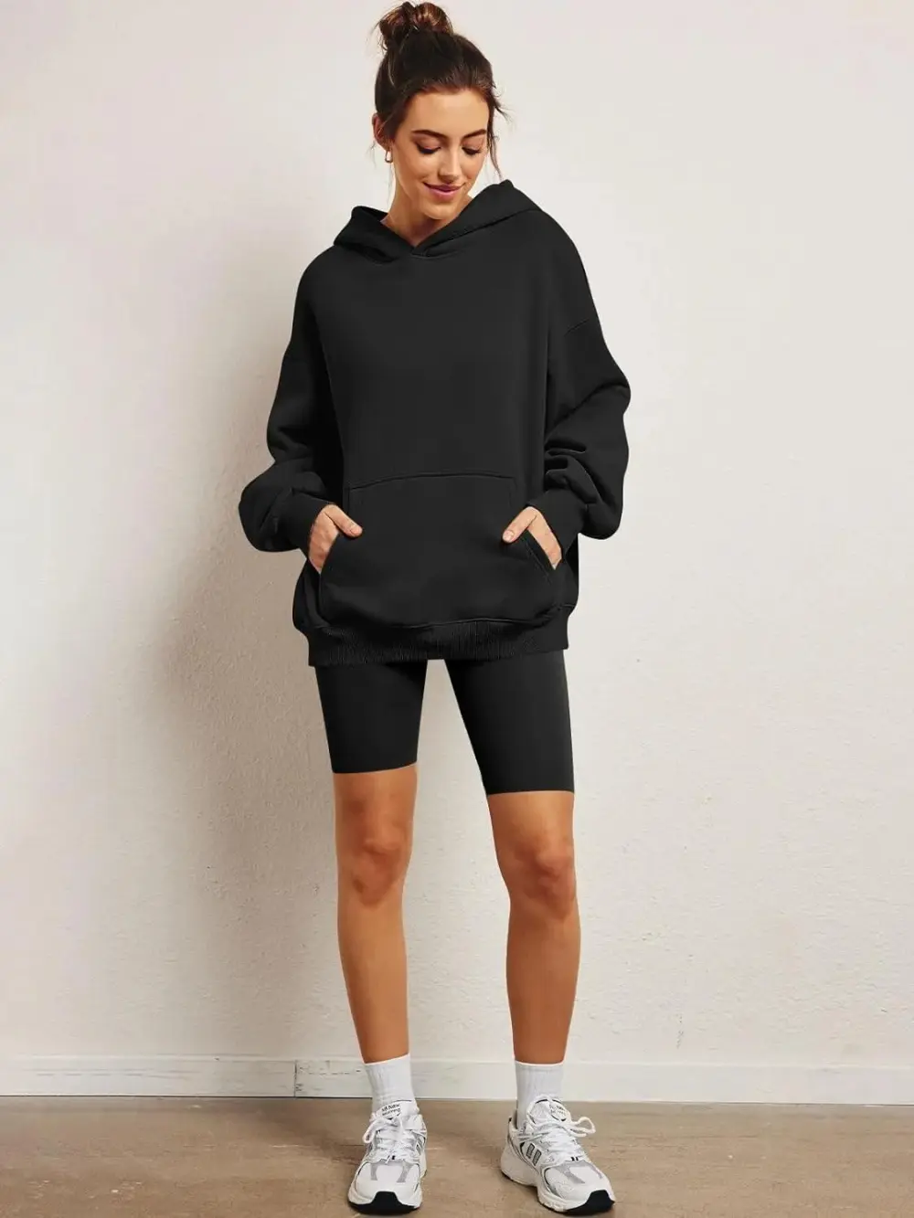 Womens Oversized Hoodies Fleece Sweatshirts Long Sleeve Sweaters Pullover Fall Clothes with Pocket