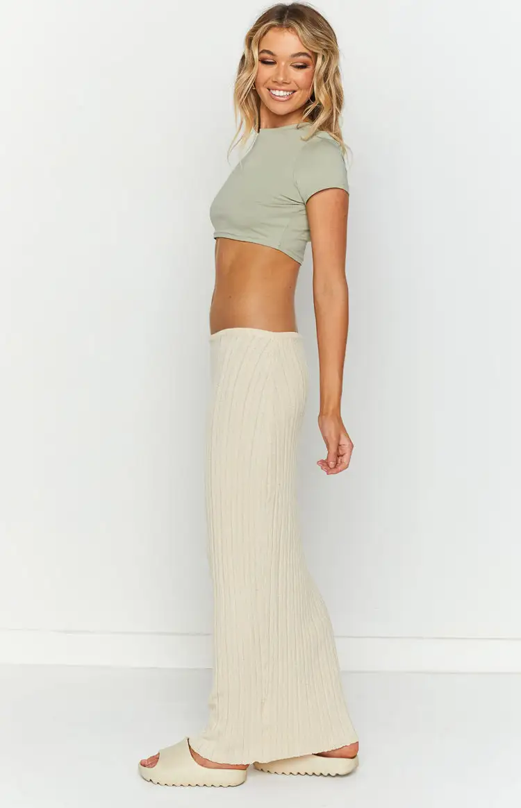 SNDYS Baha Sand Ribbed Skirt