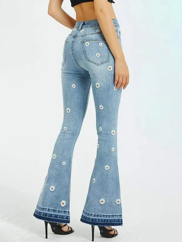 Fashion slim fitting denim pants