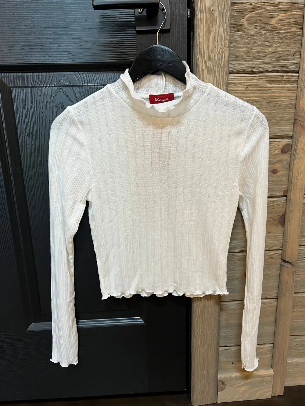 Crop Long Sleeve Lettuce Top{3 COLORS}