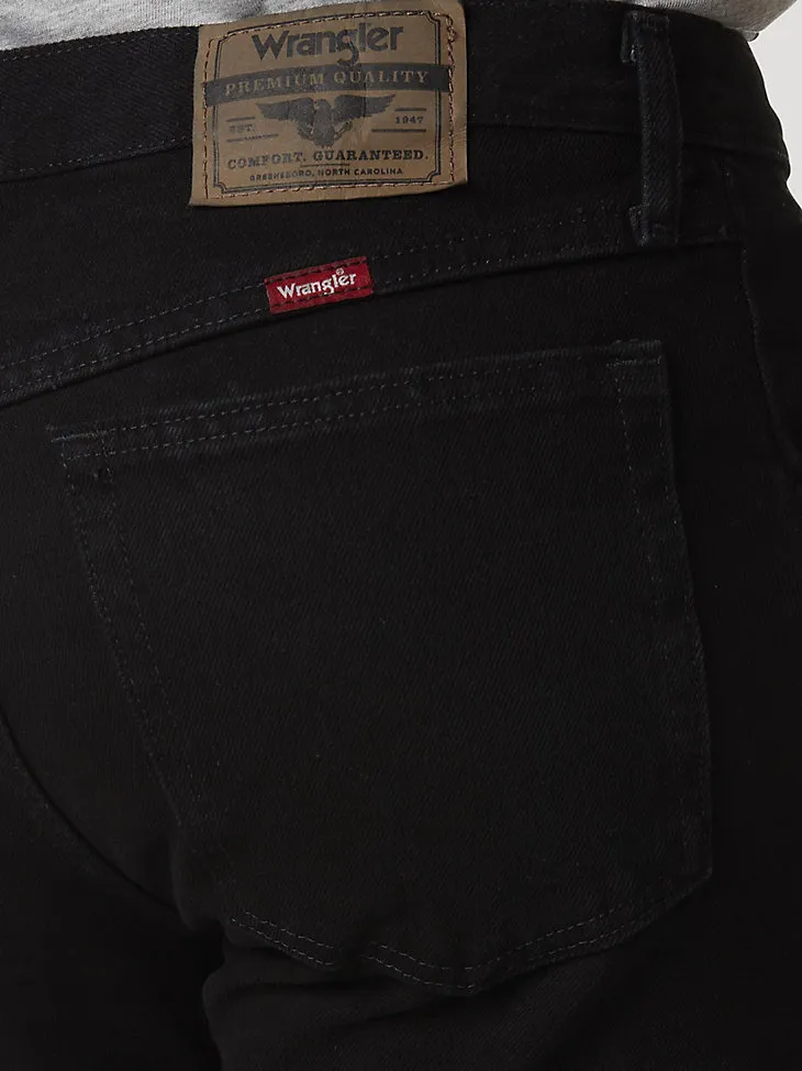 WRANGLER® FIVE STAR PREMIUM DENIM REGULAR FIT JEAN IN COAL BLACK