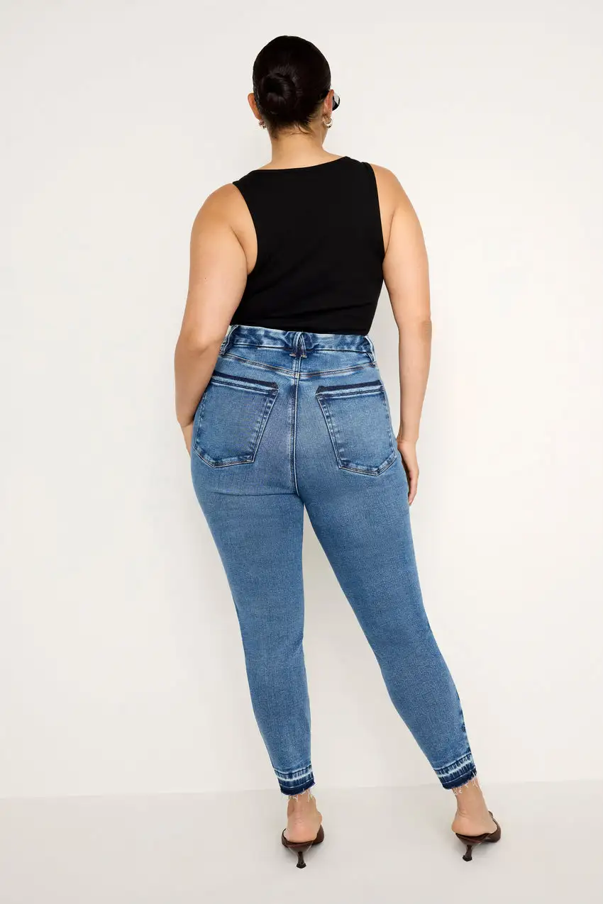 SOFT-TECH GOOD WAIST SKINNY CROPPED JEANS