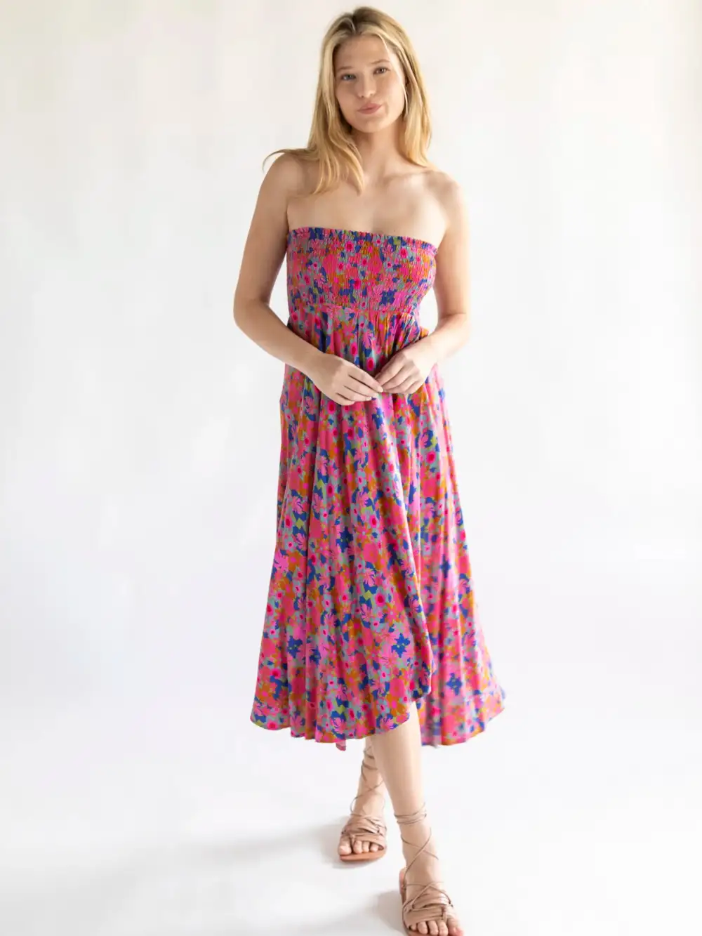 Favorite Convertible Midi Skirt - Rust Orchid Pink