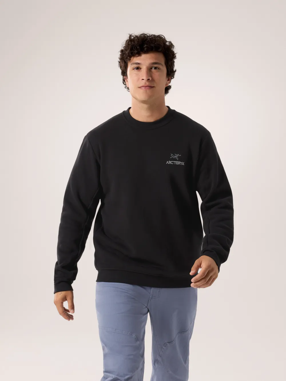 Emblem Fleece Crew Neck Pullover Men's