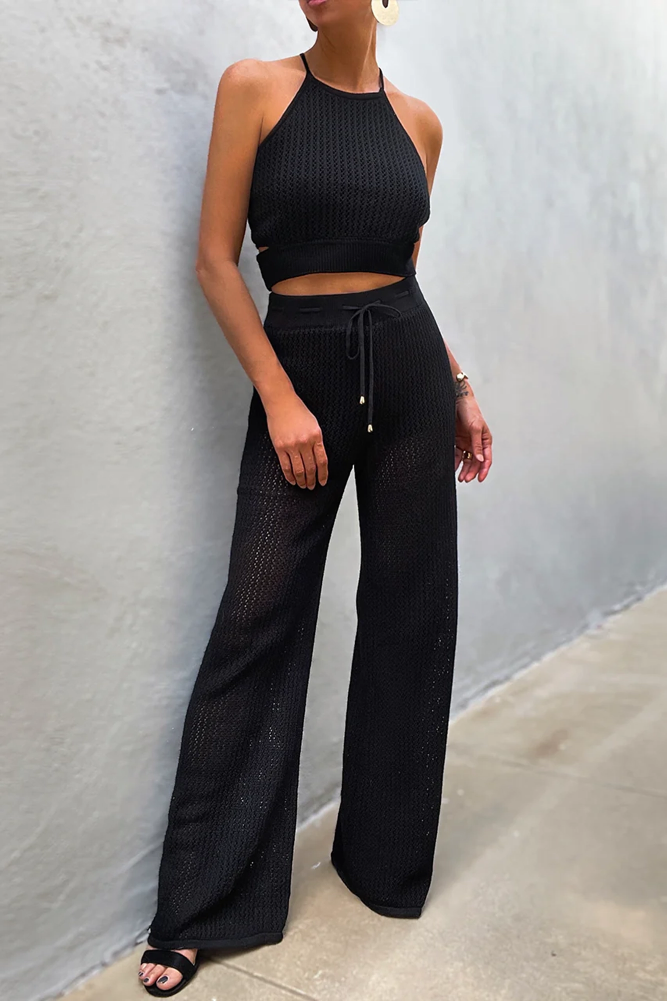 Jordina Knit Pants (Black)