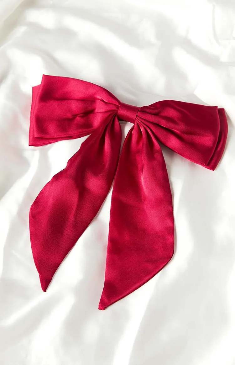 Andry Red Bow Hair Clip