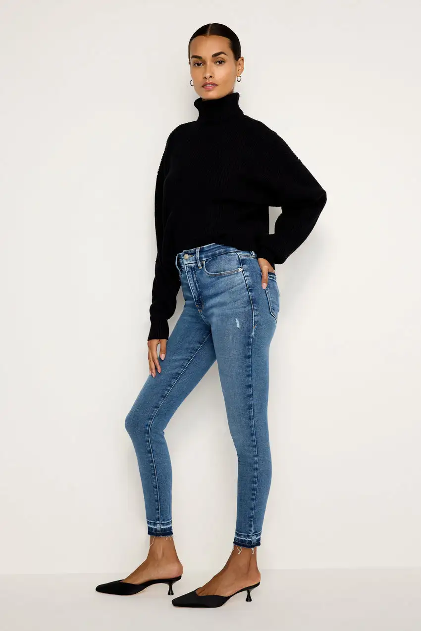 SOFT-TECH GOOD WAIST SKINNY CROPPED JEANS