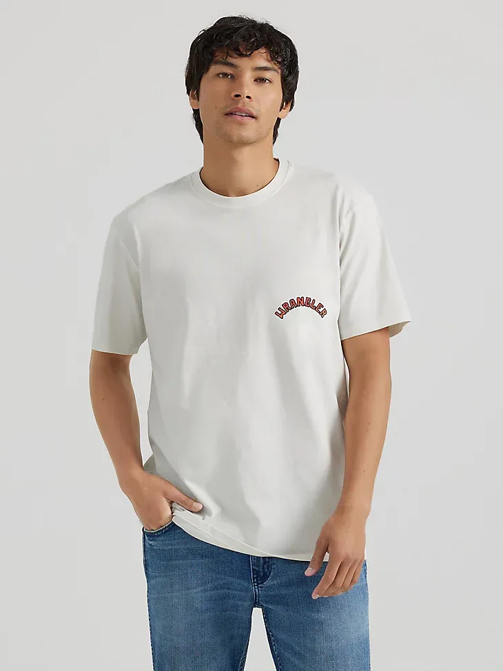 MEN'S GRAPHIC LOGO T-SHIRT IN VINTAGE WHITE