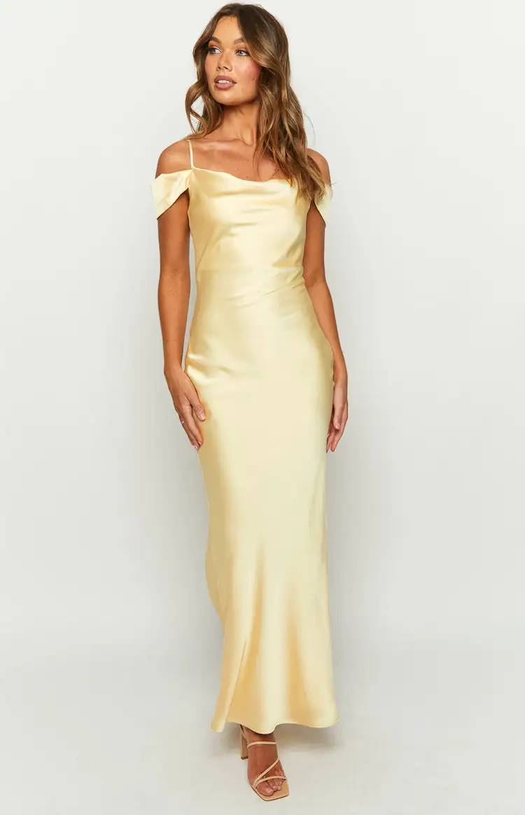 Darby Yellow Maxi Formal Dress