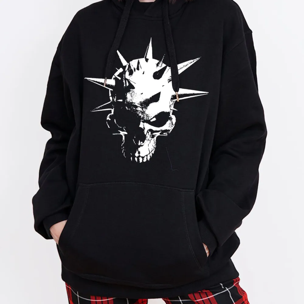 PINHEAD DESIGNED PATTERN PRINTED HOODIE