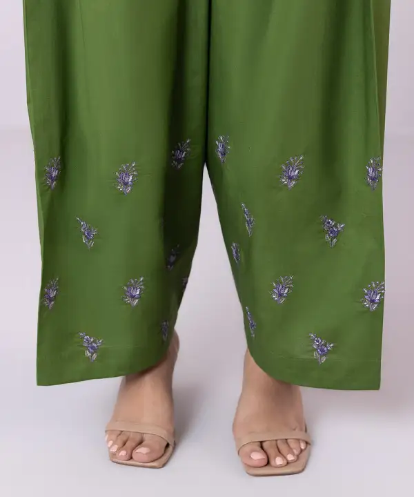 Embroidered Cambric Culottes