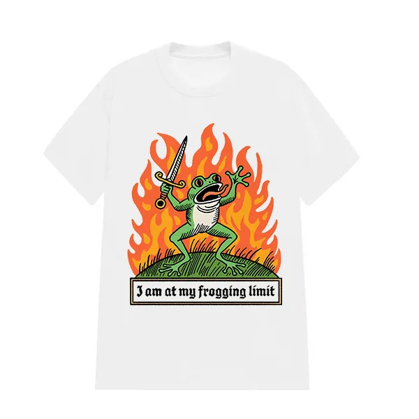 IM AT MY FROGGING LIMIT PRINTED TEE