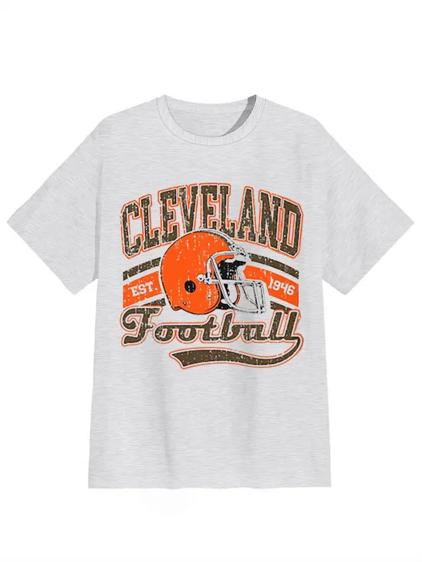 CLEVELAND Football Retro Graphic T-shirt