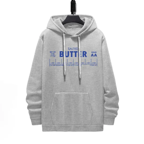 BUTTER PATTERN PRINTED HOODIE