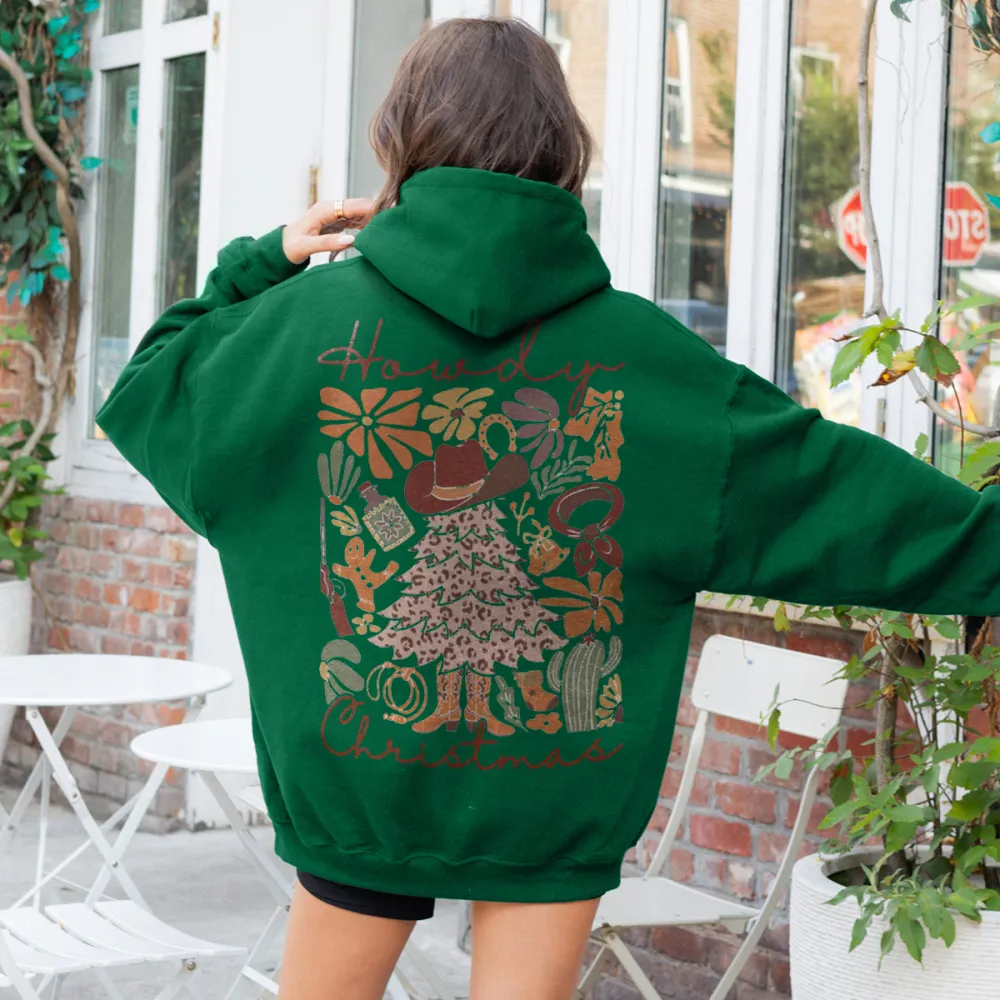 Christmas flowers Women's hoodie