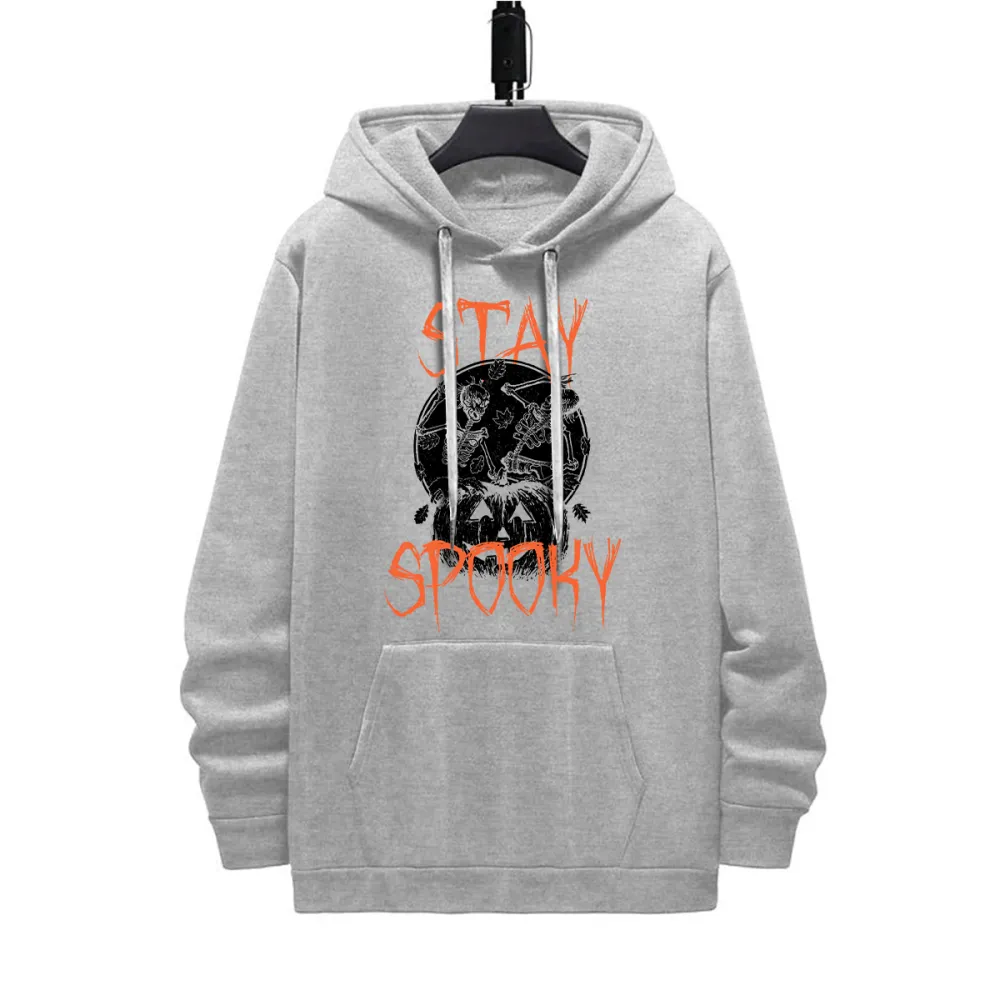 STAY SPOOKY 2 HALLOWEEN PATTERN PRINTED HOODIE