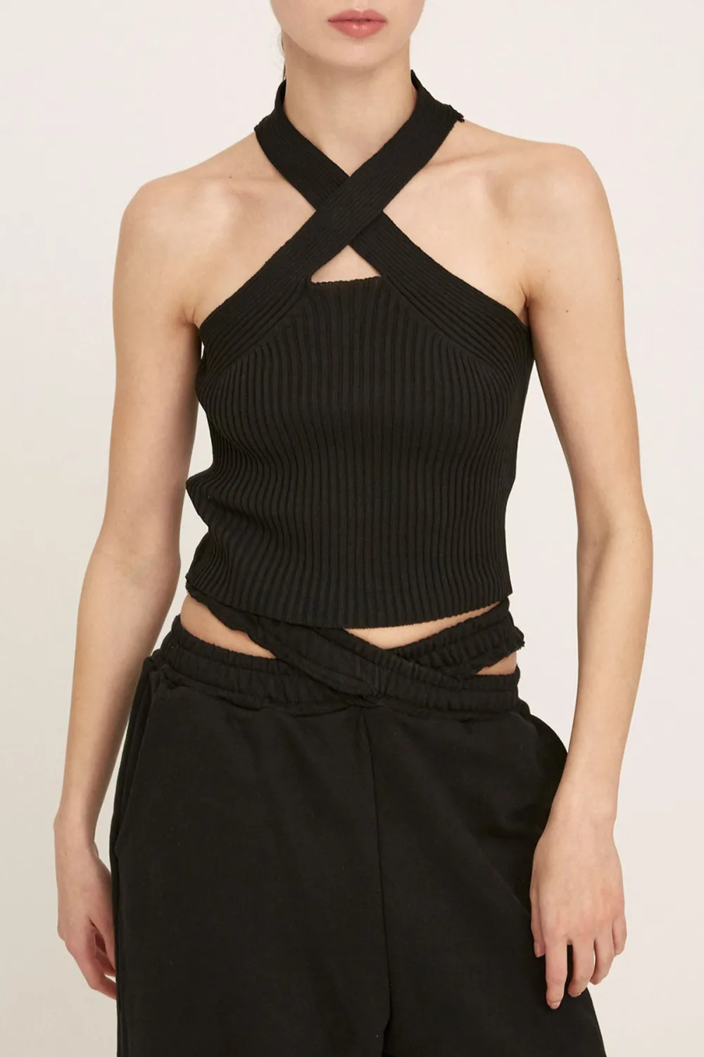 Presley Twist Front Knitted Top