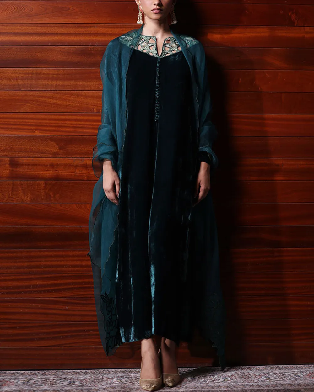 Elegant Vintage velvet kaftan